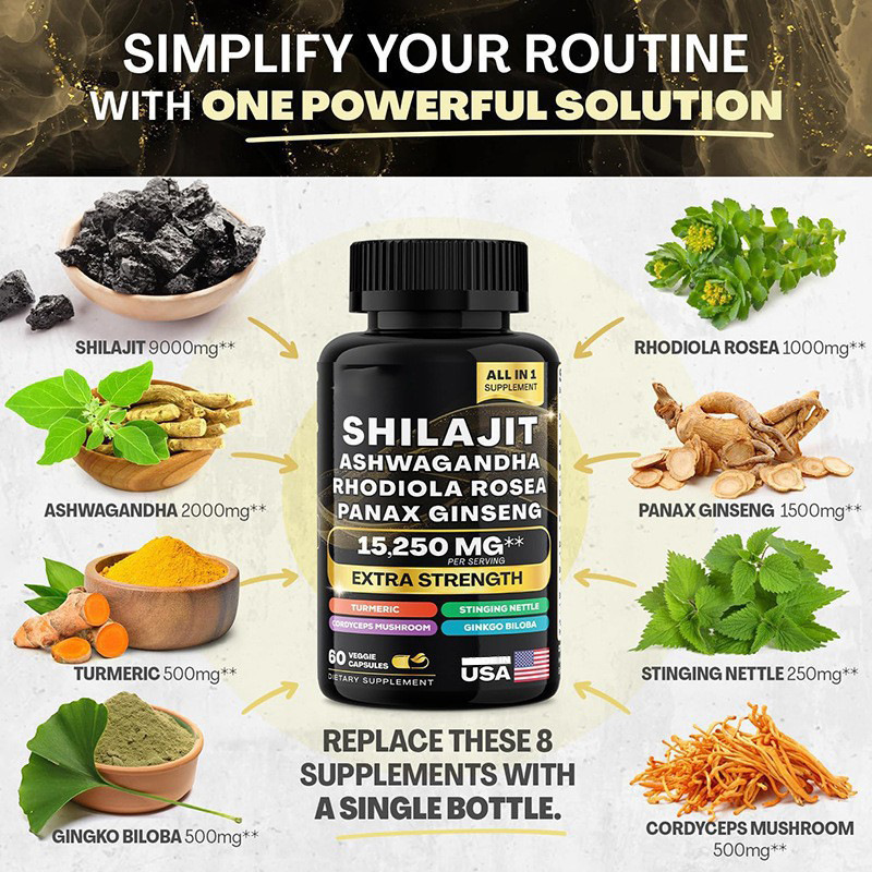 SHILAJIT EXTRA STRENGTH 8 IN ONE! ✅